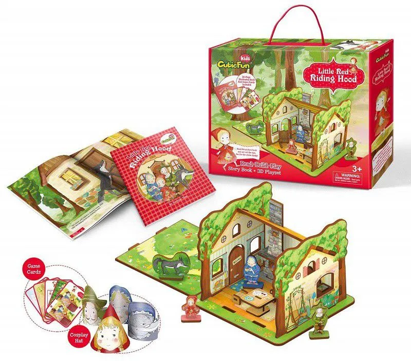 3D Puzzle - Little Red Riding Hood - Schwierigkeit: 2/8