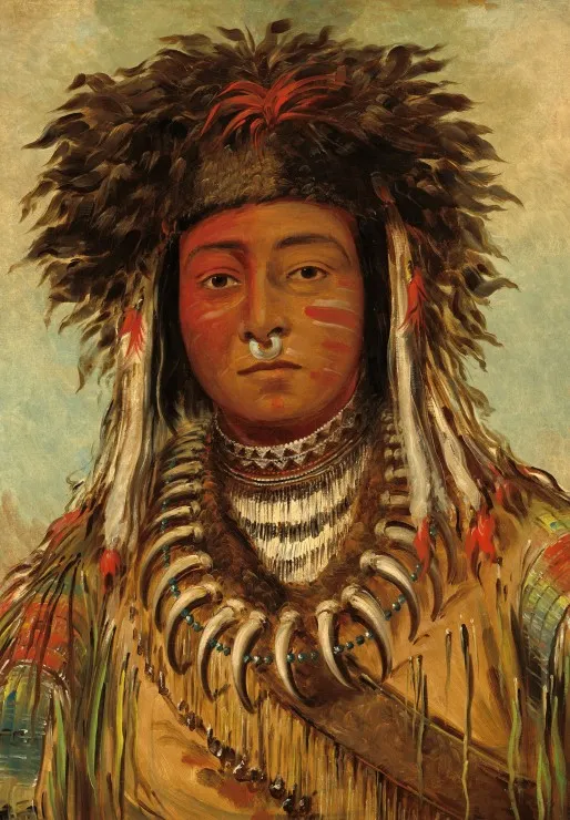 George Catlin: Boy Chief - Ojibbeway, 1843