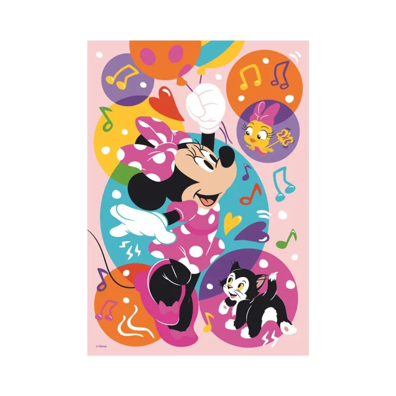 XXL Teile - Neon Puzzle - Minnie