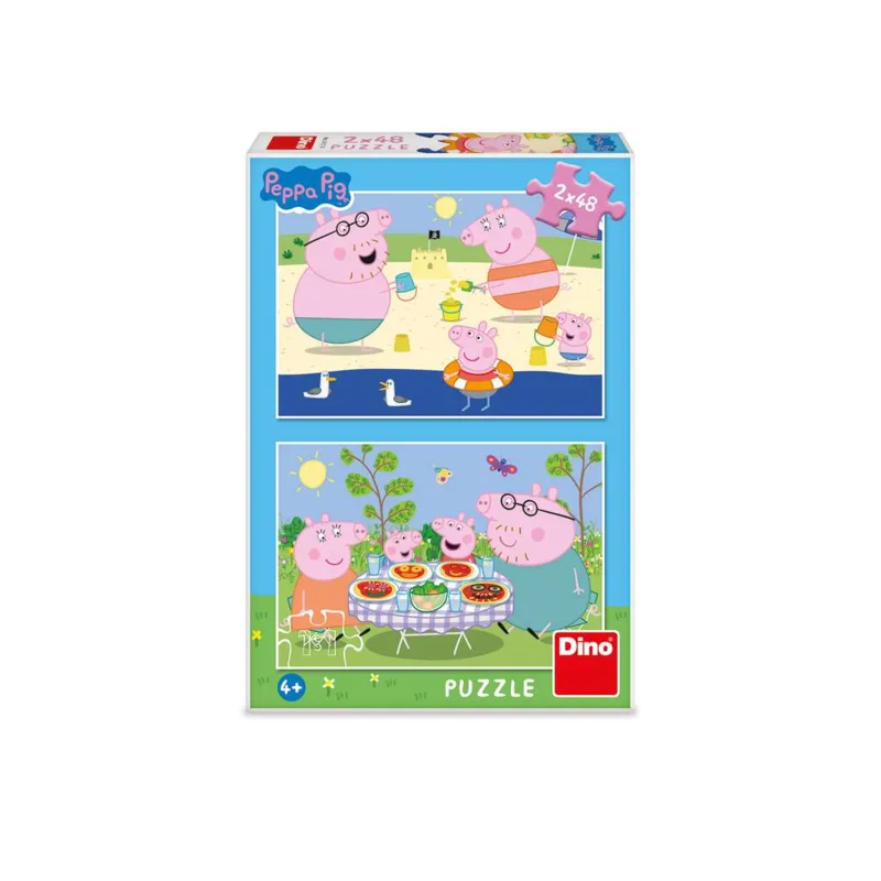 2 Puzzles - Peppa Wutz: Im Urlaub