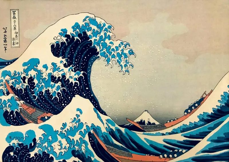 Hokusai - The Great Wave off Kanagawa, 1831