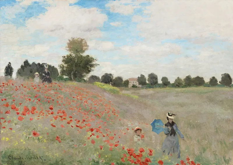 Claude Monet - Poppy Field, 1873