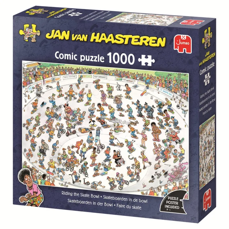 Jan van Haasteren - Skateboarden In Der Bowl