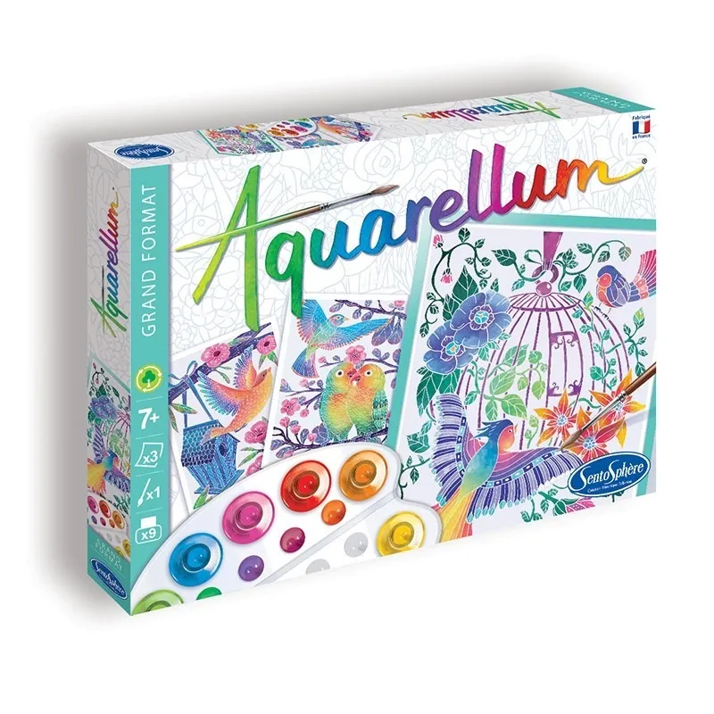 Aquarellum - Vögel Steigen Ab