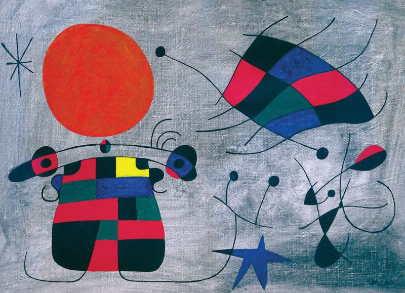 Joan Miro - Le Sourire aux Ailes Flamboyantes