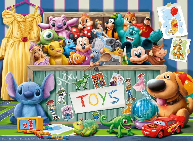 XXL Teile - Zauberhafte Spielzeugtruhe - Disney ixar