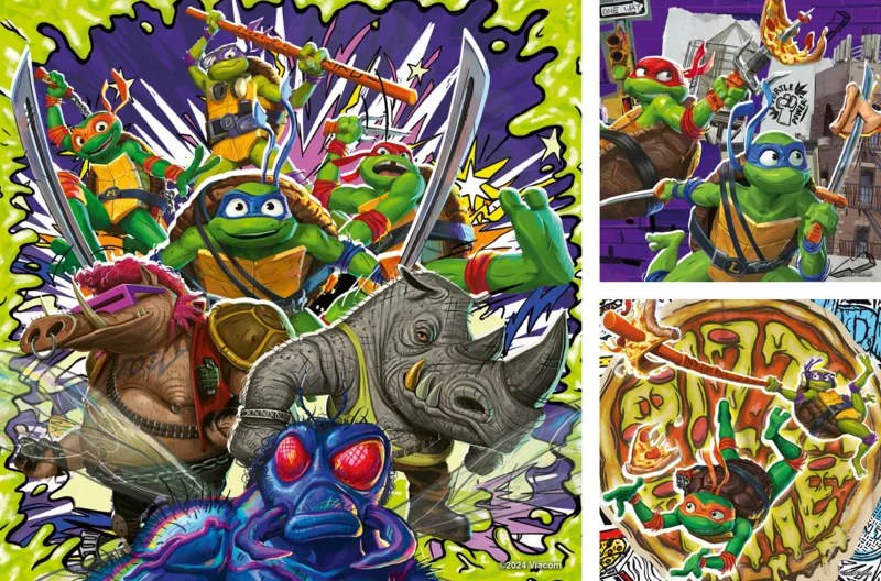 3 Puzzles - Ninja-Schildkröten