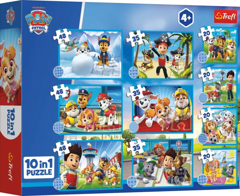 10 Puzzles - The brave Paw Patrol team
