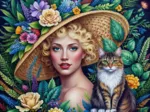 Die Dame und die Katze