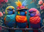 Regenbogenpapageien