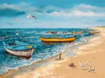 Art Collection - Morgen am Meer
