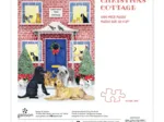 Weihnachtshütte – Quadratisches Box-Puzzle mit 1000 Teilen