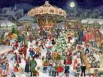 Puzzle Adventskalender - Nostalgischer Weihnachtsmarkt