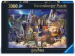 Blick auf das Schloss Hogwarts / Harry Potter